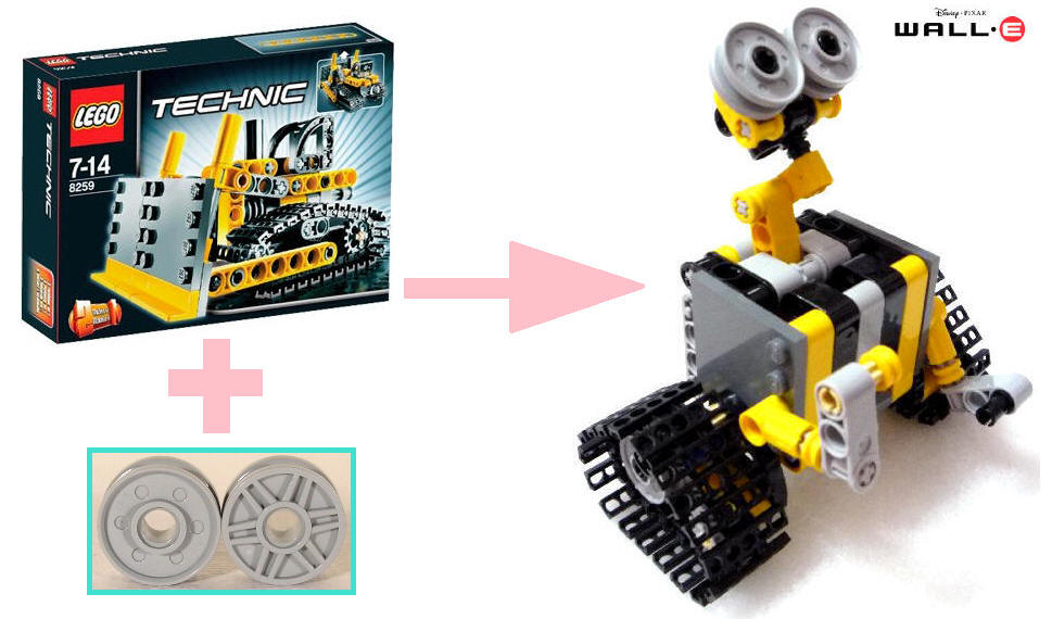 Wall E 8259 Mini Bulldozer