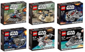 LEGO Star Wars Microfighters Mini Ships with Minifigure